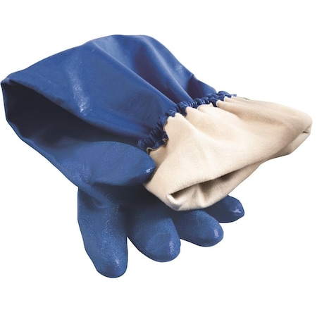 North Chemical Resistant Gloves, Nitrile, 26 in L, Blue, 1 PR NK803ES/8